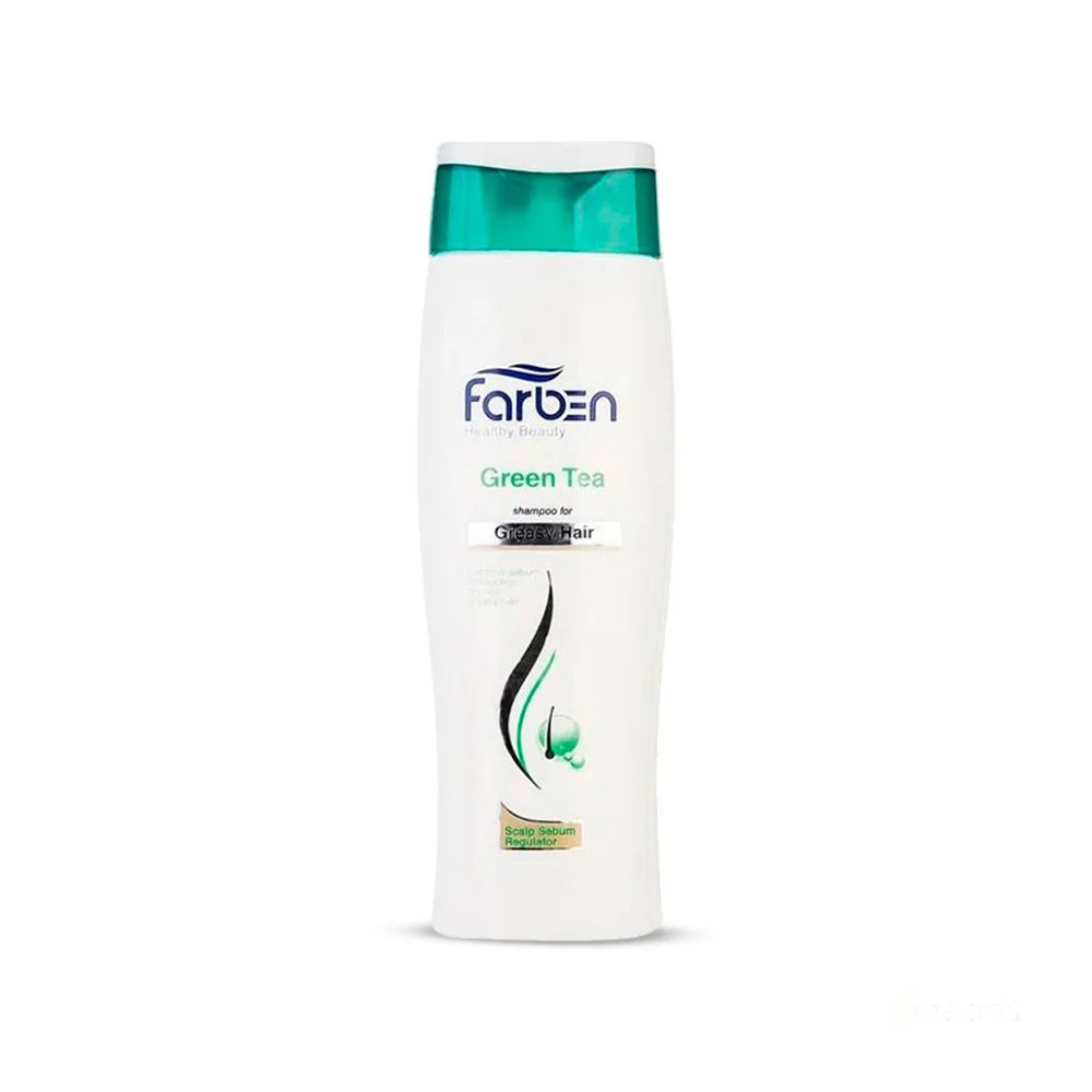 شامپو فاربن مدل green tea مناسب موی چرب حجم 250 میلی لیتر