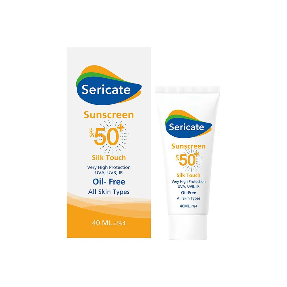 ضدآفتاب سری کیت مناسب انواع پوست مدل silk touch با spf50 حجم 40 میلی لیتر